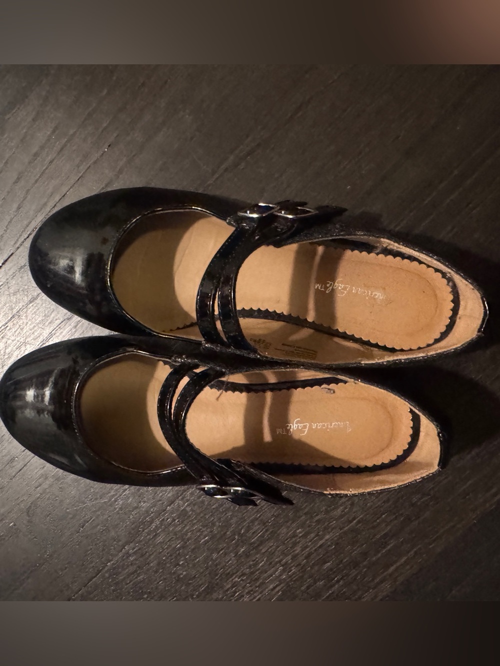 American Eagle By Payless Black Patent Mary Jane Dress Shoes